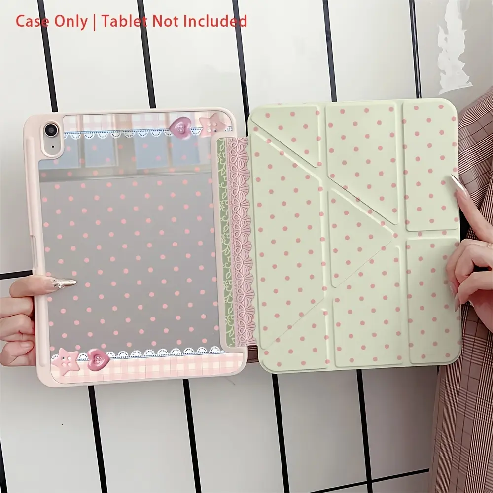 Foldable PU Leather Slim Hybrid Protective Tablet Cover & Shell with Soft TPU Back - Tablet Accessories for Multiple iPads, Various Models: 10.9in (10th/9th Gen, 2022/2021), 10.2in (8th/7th/6th/5th Gen, 2020/2019), Air 1-7, Mini 6-7, Pro Casing