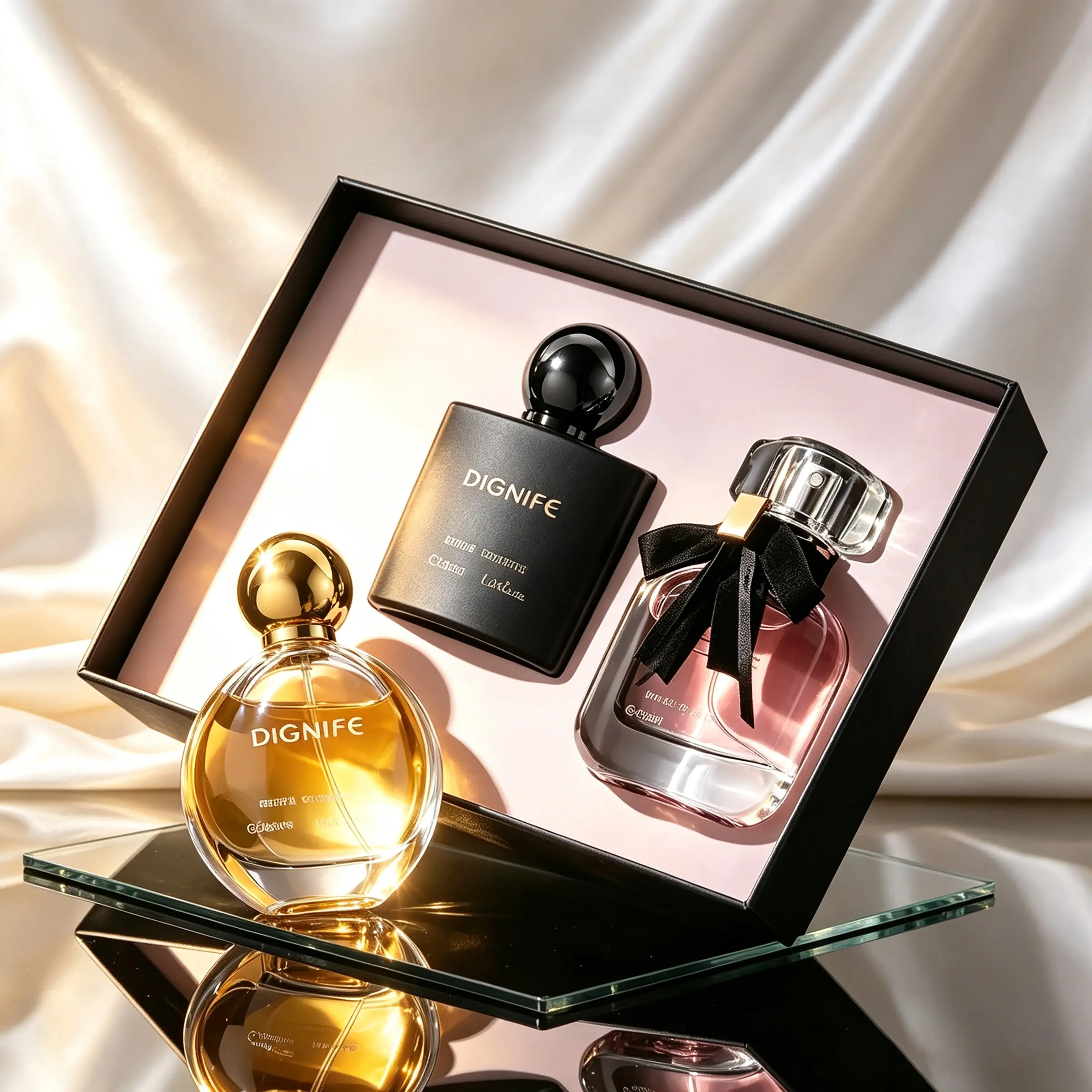 Perfume for Men and Women, Aromatic Luxurious Scent, 3-Scent Set: Spicy Oriental, Oriental Gourmand & Fruity Chypre Aroma, with Rose & Coffee Top, Jasmine & Vanilla Heart, Amber & Patchouli Base, Scent for Daily or Night, Unisex Cologne