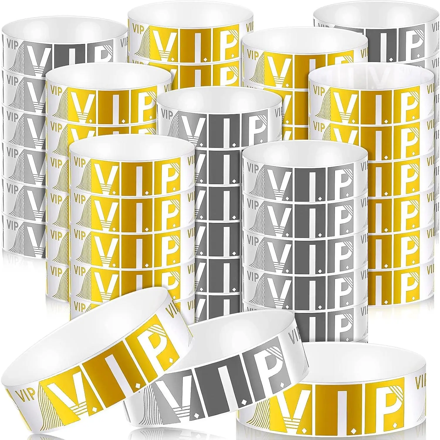 400 count VIP Wristbands for Events  Party Armbands  and  Paper Wrist Bands Lightweight Paper Wristbands Custom Bracelets Arm Bands for Events Clubs