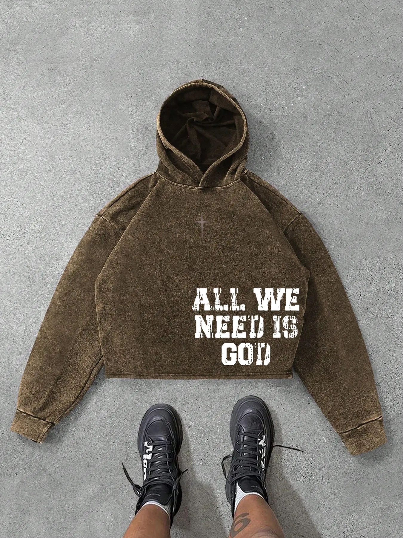 Men's Printed Hooded Short Sweatshirt, High Quality Pure Cotton Fabric, Trendy Summer Streetwear with Design Pattern