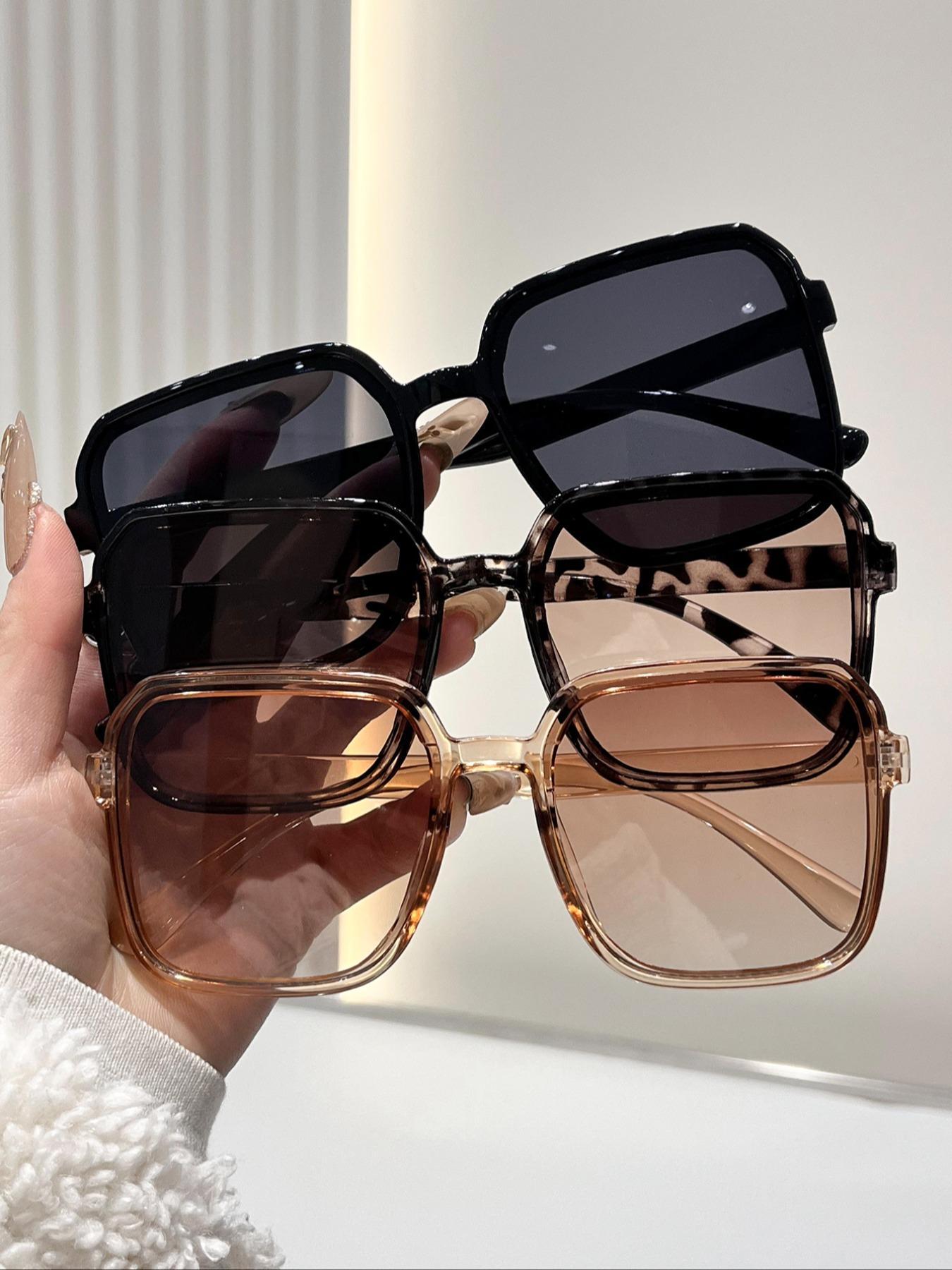 Unisex Fashionable Tinted Lens Sunglasses, Trendy Casual Sunglasses for Everyday Use, Fashion Accessories for Outdoor Activities, Fashionable Frames Sunglasses