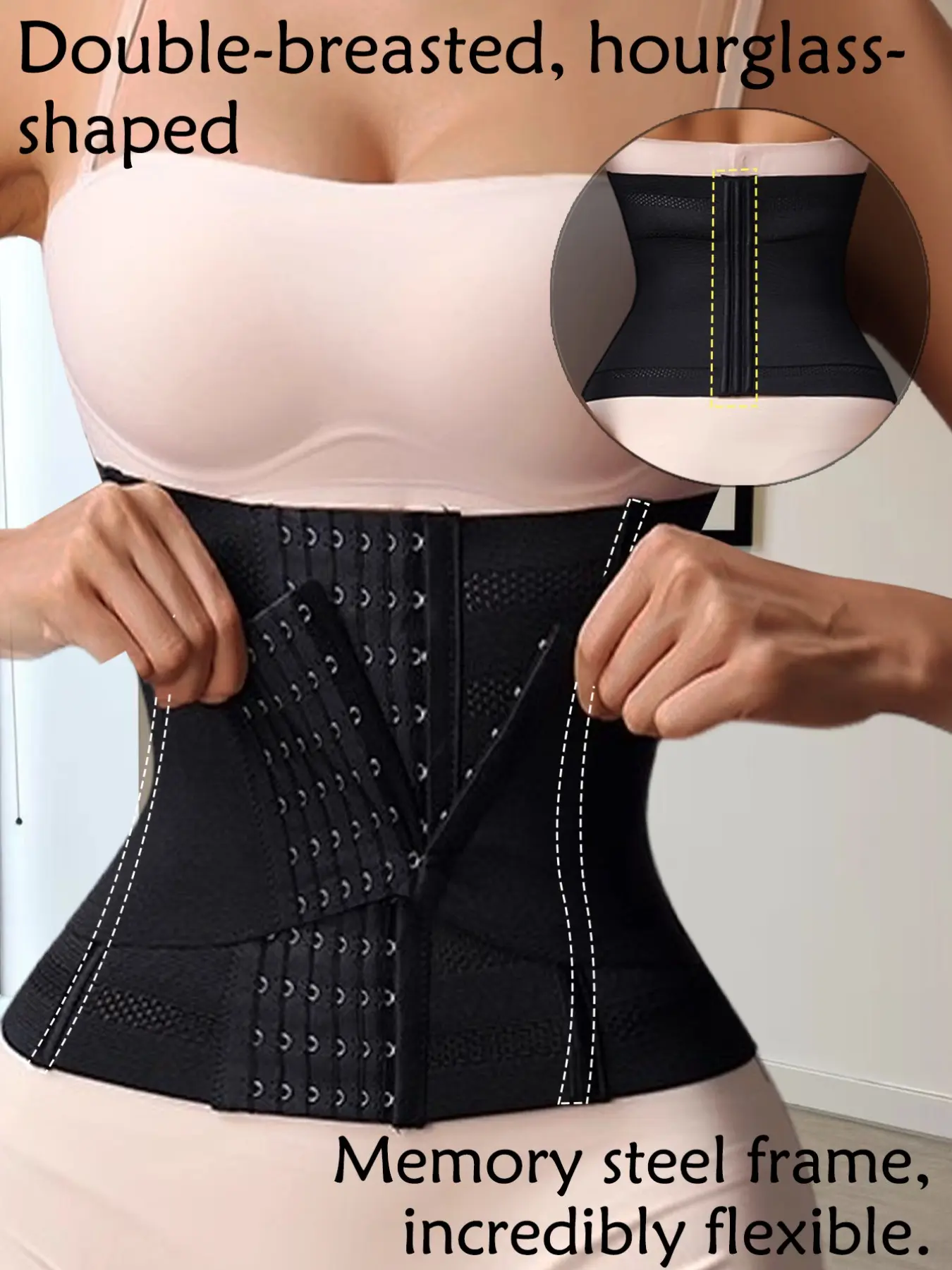 Adjustable Buckle Waist Trainer for Women, Postpartum Belly Control Belt, Slimming and Shaping Shapewear, Summer Body Sculpting Strap