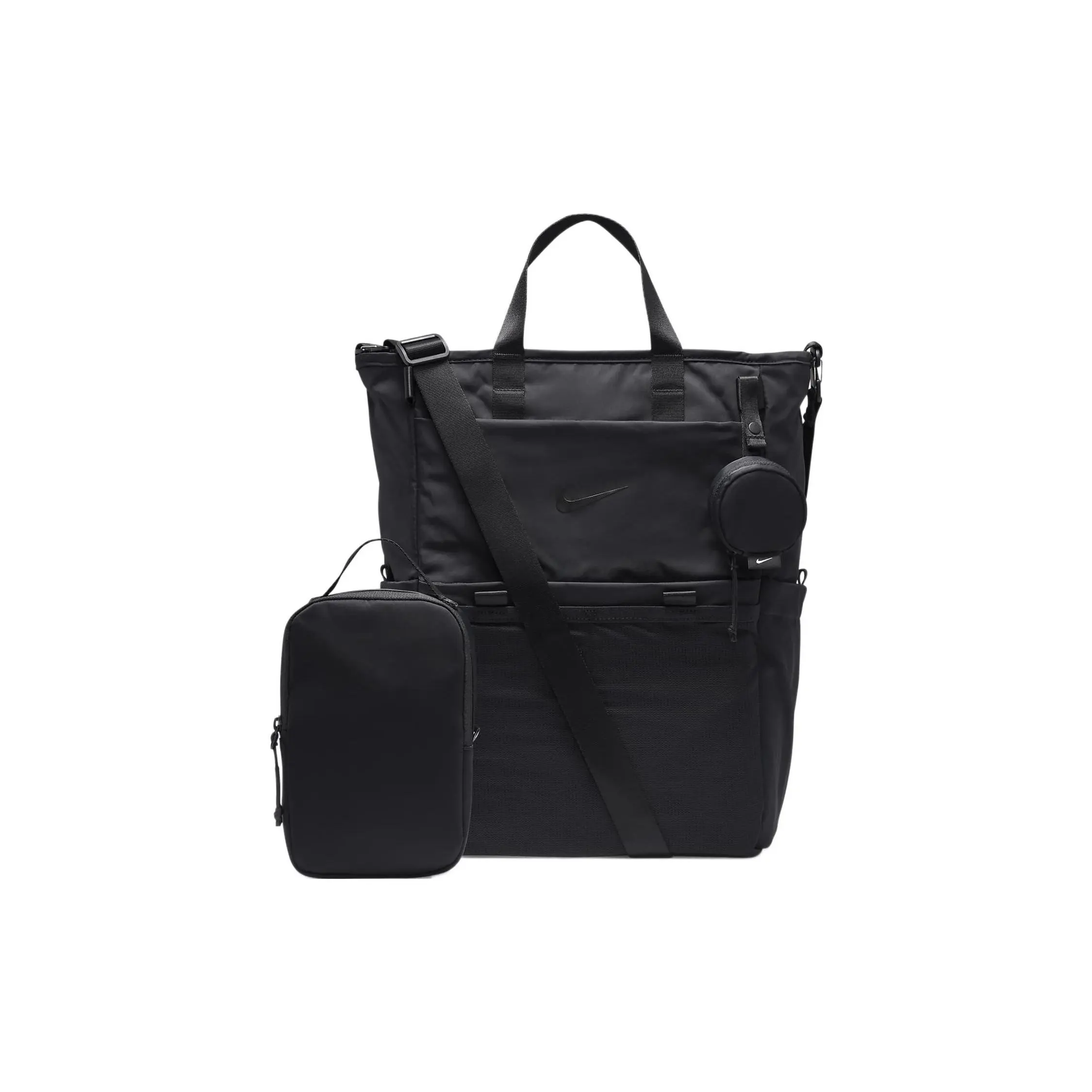 Nike Sporty Casual Backpack with Adjustable Straps – Unisex Nylon Daypack in Black