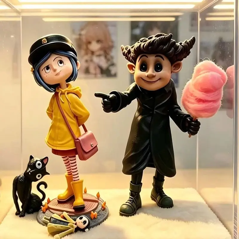 Coraline Figure Button-eyed Wybie Action Figurine Coraline & The Secret Door Figures Pvc Statue Model Doll Toy Birthday Gift