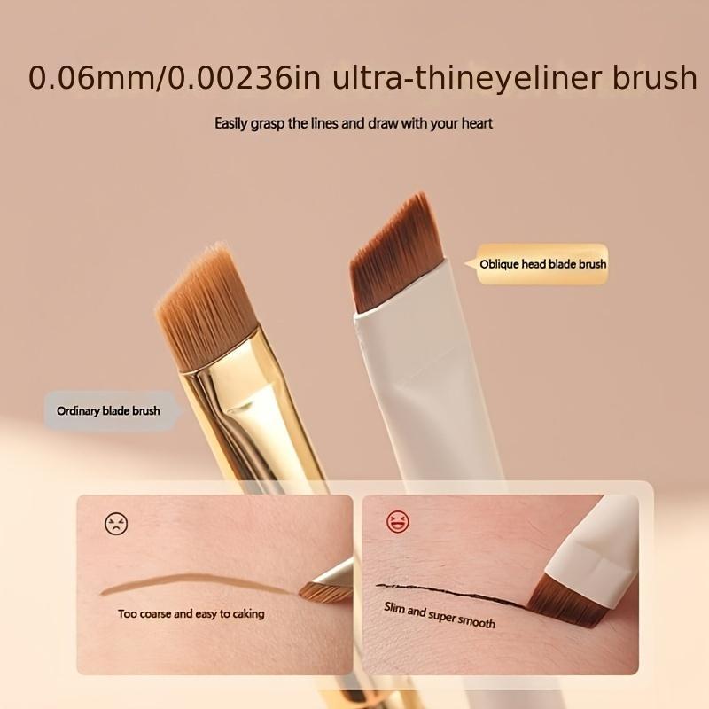 Angled Eyeliner, Eyebrow & Eyeshadow Brush Set, 6 Counts/set Portable Makeup Brush Kit with Soft Bristles, Professional Makeup Tools for Women, Brush Set Cosmetic Cosmetic Brushes