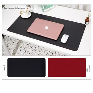 Customized large leather mouse pad and desk mat, wholesale computer desk mat, student desk writing pad, two-tone waterproof