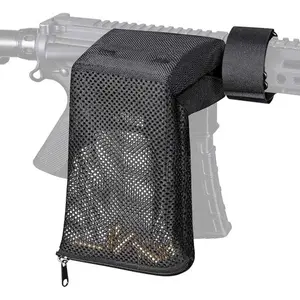 Adjustable Brass Shell Catcher Net Bag, Heat-Resistant Mesh Target Shooting Shell Catcher Bag, Bottom with Quick Release Zipper