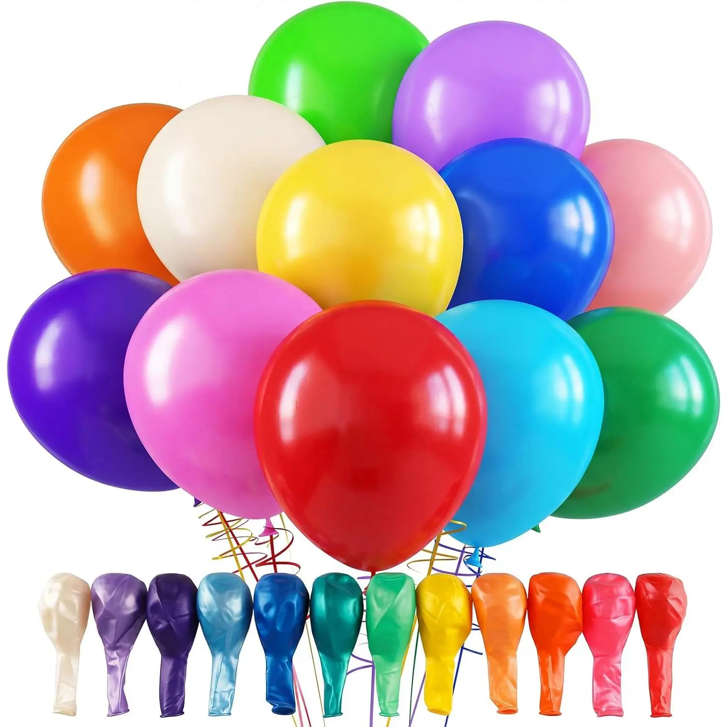 Unisex 120pcs 12in Festive Assorted Colors Balloon Set, New Model Party Decor for Baby Shower, Wedding Party Supplies Garland Arch Decoration