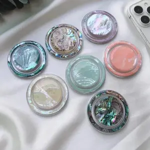 Colorful Shell Magesafe Phone Stand Transparent Beimu Magnetic Inhalation Stand Desktop Mobile Phone Holder Phone Accessories