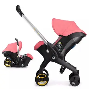(No Base)Summervibes 3-in-1 High-Landscape Baby Stroller, Multi-Functional Collapsible Lightweight Travel Stroller with Adjustable Bassinet for Outdoor & Mall Use, Collapsible Stroller,Adjustable Baby Cradle Stroller Basket,Convertible Reversible Stroller