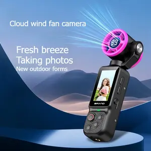 Multi-purpose Pocket Camera Comes with Photo, Video and Portable Fan. Small and Lightweight To Capture Wonderful Outdoor Vlog Moments Anytime.