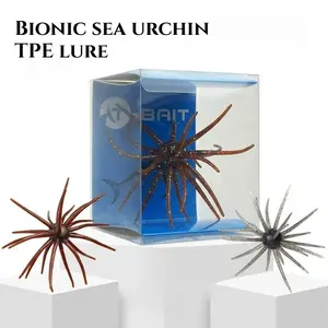 Simulated Sea Urchin TPE Soft Fishing Lure, Silicone Bionic Design Bait for Bream, Bass - Winter Ice Fishing Tackle Accessories
