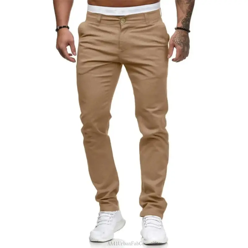 Women's Solid Colors Slim-Fit Stretch Fabric Dress Pants - Skinny-Cut Chinos for Business Casual, Formal Office Wear