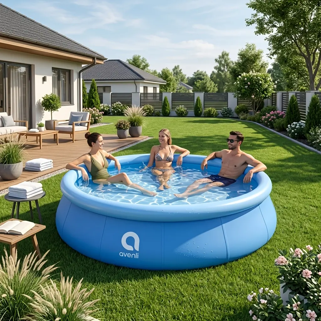 [Thickened Inflatable Pool] Avenli Thickened Inflatable Swimming Pool, Large Adult Size, Home Outdoor Yard
