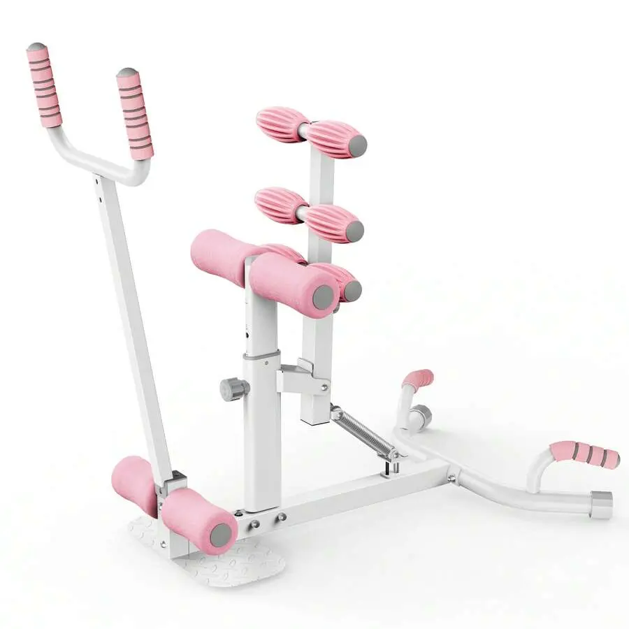 Women's Adjustable Deep Squat Machine - Home Gym Functional Training Workout Equipment with Arm Rest, Metal Frame for Glute Training, Core Leg Work, Push Up Exercises