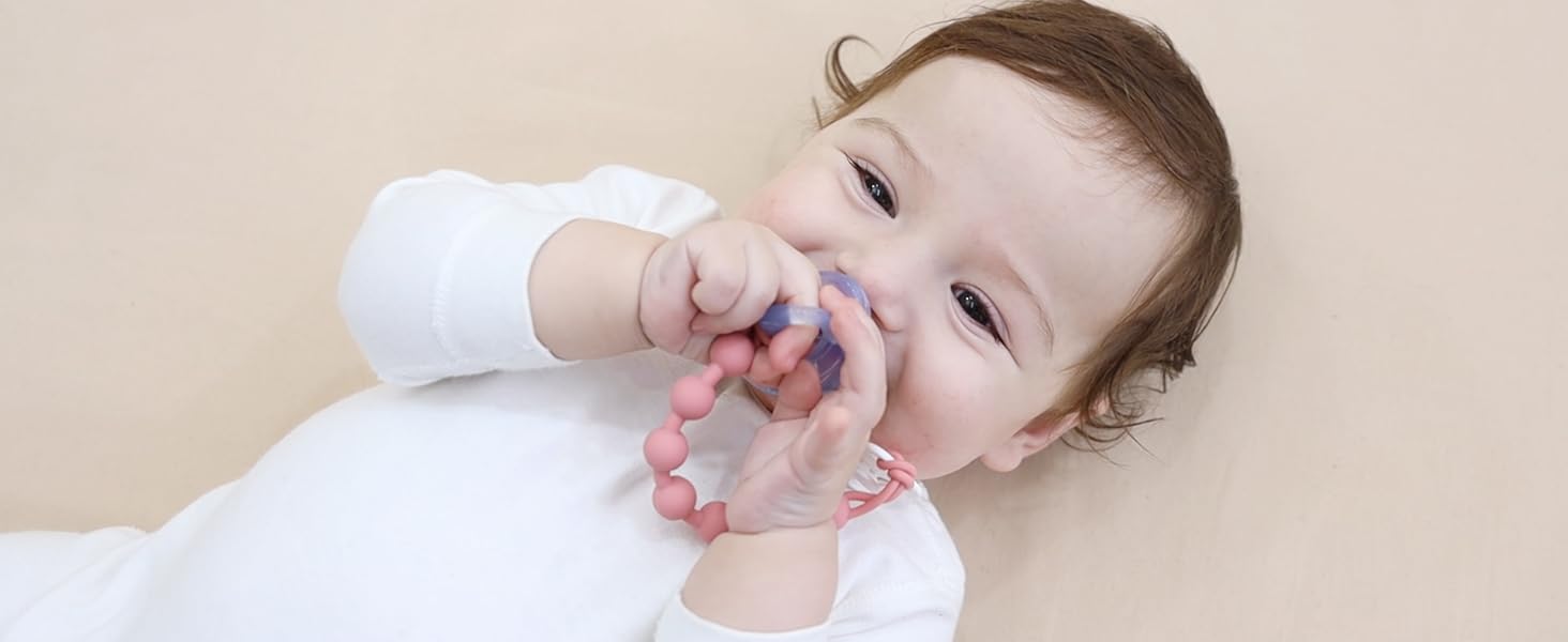 5-Pack Silicone Pacifier Clip, One-Piece Silicone Pacifier Holder Clip for Boys & Baby Girl Binky Clips Rust-Free Holders Unisex Newborns Shower Birthday Gifts (Blue)