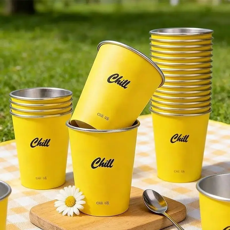 50 7 oz (220 ml) disposable paper cups, disposable coffee cups, suitable for hot and cold beverages, festivals, picnics, parties, weddings, home kitchens, offices, birthday parties and outdoor party supplies