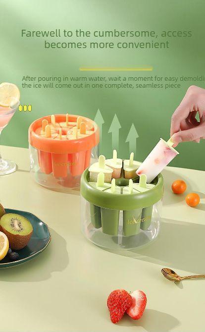 2PCS Food-grade popsicle mold with lid, suitable for home use, for making popsicles and frozen ice cubes. A handy tool for making your own ice cream.