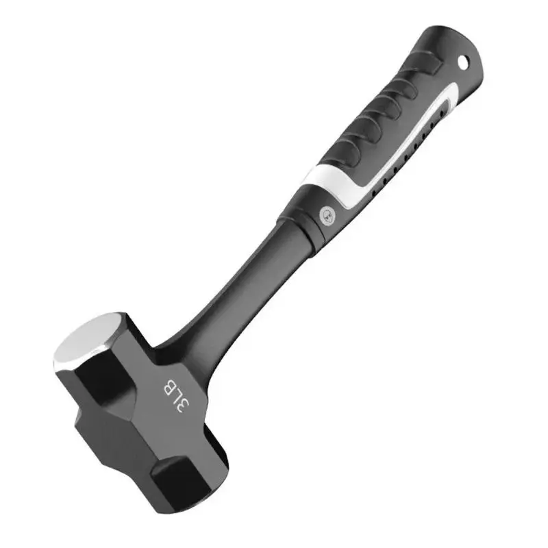 1-Piece Heavy-Duty Forged Steel Z50 Sledge Hammer, 2LB-3LB, for Brick Drilling and Building Construction, One-Piece