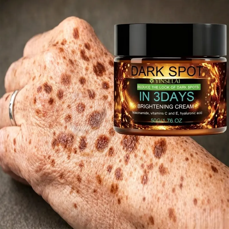 Unisex Dark Spot Brightening Cream with Niacinamide, Hyaluronic Acid, Vitamin C and E, Reduces Dark Spots and Age Spots, Brightens Skin, Evens Skin Tone, Light Formula, Cosmetic Moisturizer
