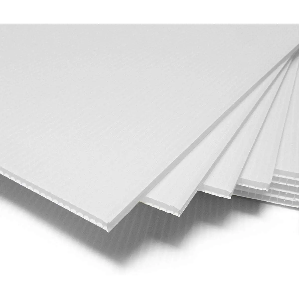 Corrugated Plastic Sheet for Indoor and Outdoor Use - 4 Mm Thick Poster Board, 24x36 Inches Pack of 2 White Board Sheets Waterproof Coroplast Lightweight Blank Yard Signs
