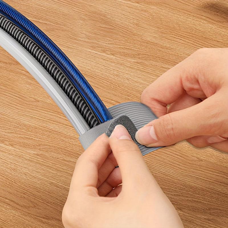 Self Adhesive Reusable Hook Loop Cable Tie Straps, 10/20/30pcs-Adjustable / Cord Organizer Bands for Desk Home Office Cables Management