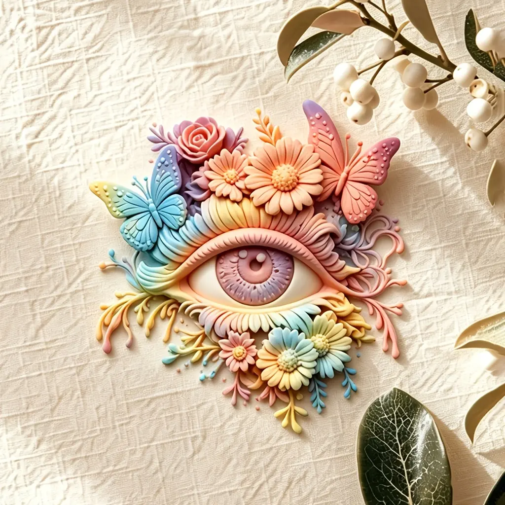 Floral Butterfly Eye Silicone Candy Mold, Chocolate, Fondant & Candy Mold for Cake Decorating, Cupcakes, Cookies & DIY Baking