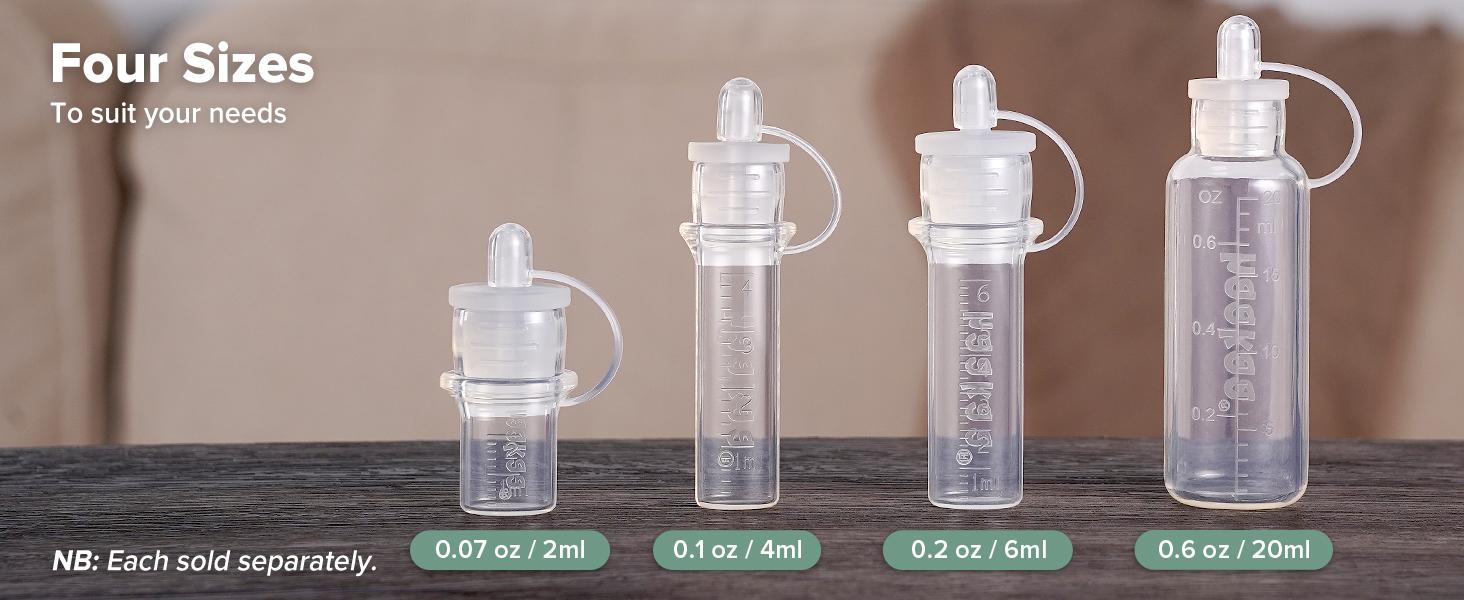 Colostrum Collector Kit Breast Milk Collector with Cotton Cloth Wipe and Storage Case, Ready-to-Use, Reusable, 4ml/6pcs