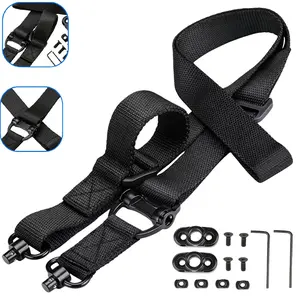 Practical two-point quick-adjustable load-bearing shoulder straps, anti-slip quick-release rotating buckles, suitable for backpacks and other equipment, unisex.