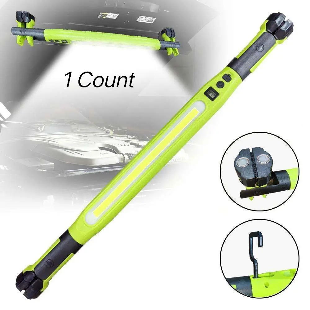 Foldable Wireless COB Engine Cover Work Light, Portable Working Lights, Magnetic Hook, Durable Base, Rechargeable LED, Car Repair, Garage, Outdoor Emergency, Camping