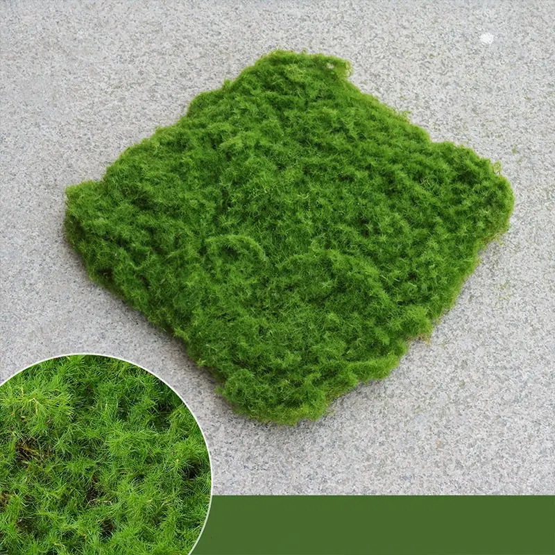 Realistic Moss Blocks for DIY Landscaping, Durable Outdoor Garden Decor, No Maintenance, Ideal for Pots, Roof Gardens, Lawns