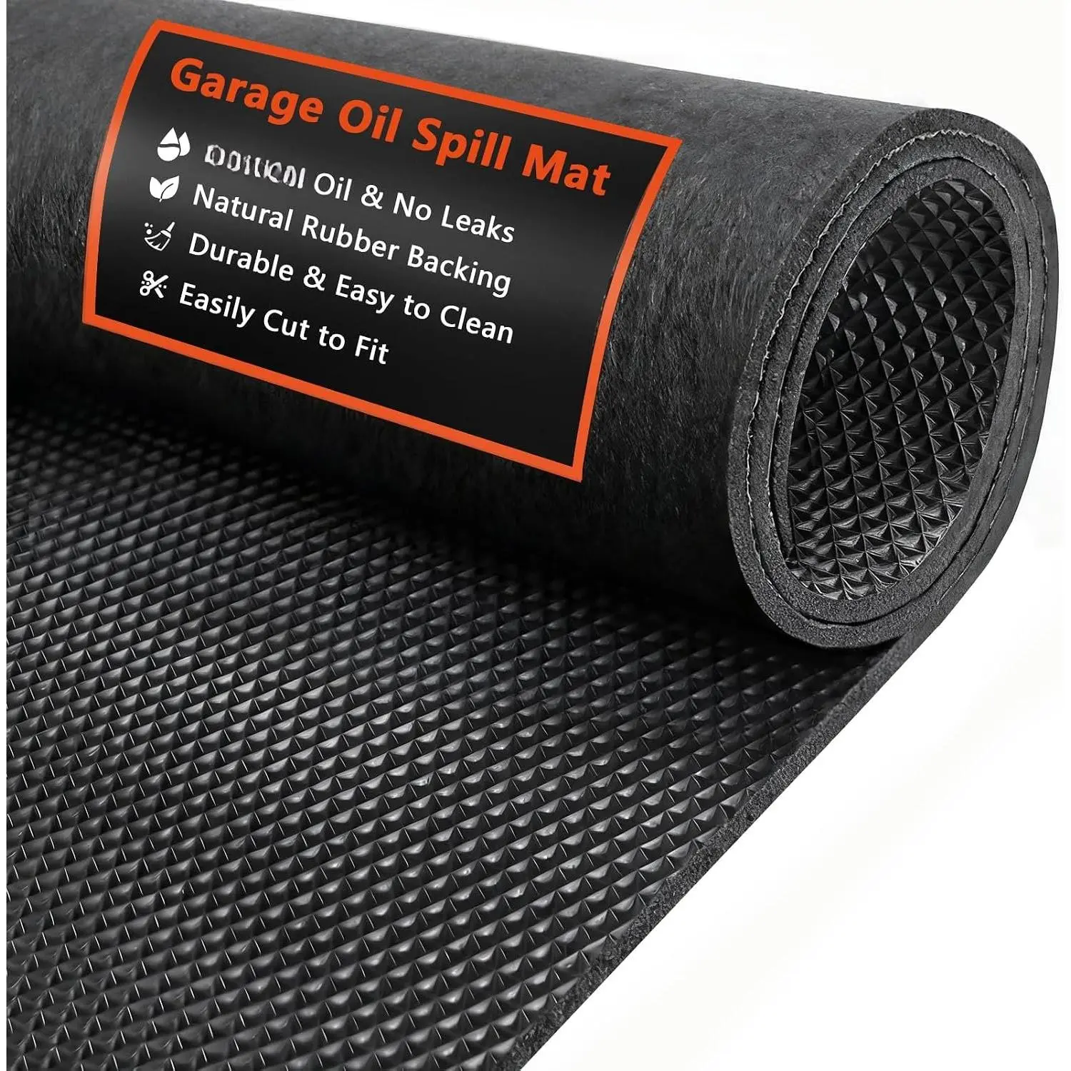 Garage Floor Mat, 30 X 36 inches, Oil Spill Mat Under ,  Backing Absorbent Pad Protects Floor, Durable, , Black