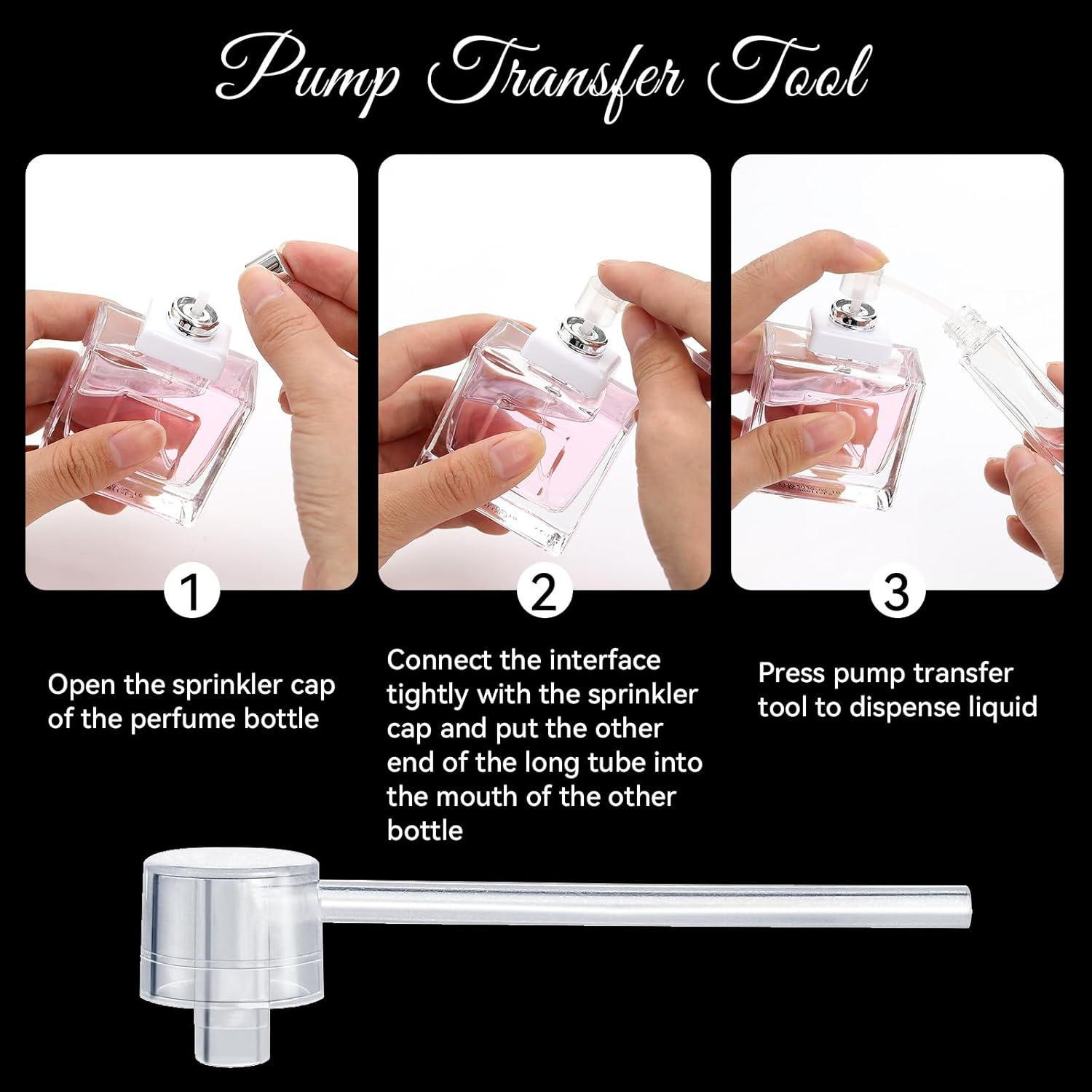 10-Piece Perfume Refill Tool Kit, Plastic Perfume Dispenser & Transfer Tools, Travel Refill Set for Liquid Cologne, Fragrance Samples & Essential Oils