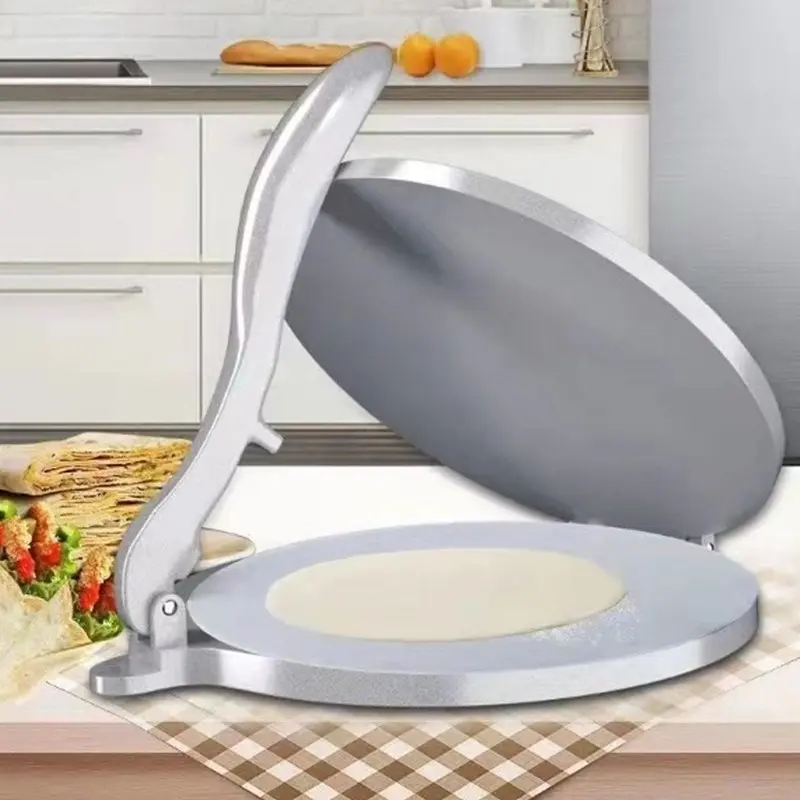 Small Labor-Saving Lever-Type Dough Press, 6inch Non-Stick Easy to Clean, Ideal for Paratha, Pizza, Flatbread, Durable Construction, Food Prep Tool