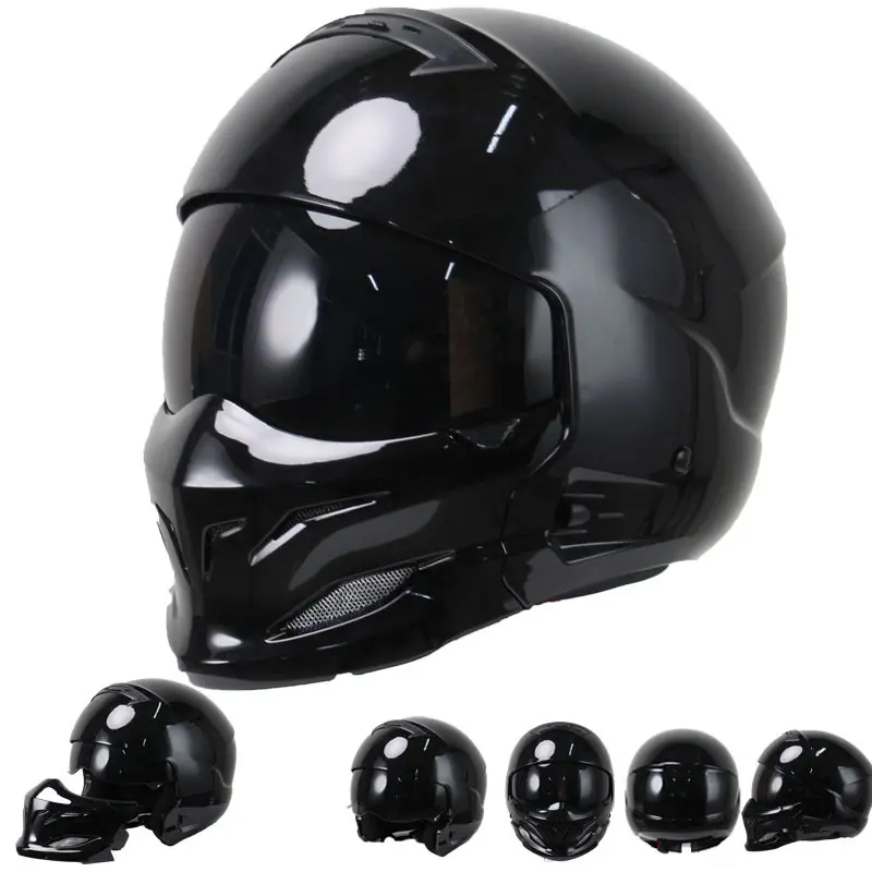 Scorpion Helmet Detachable Face Shield, Breathable Windproof Motorcycle Riding Helmet for Men and Women, Full Face Protection