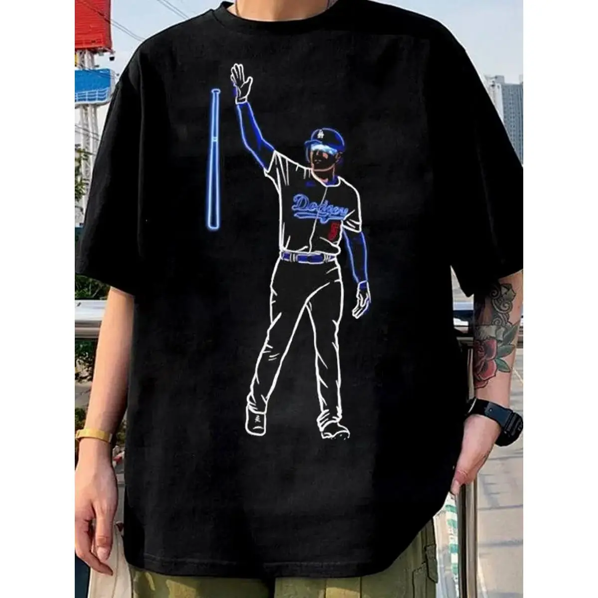 🔥⚾Freddie Freeman Walk-Off Celebration Graphic Tee,#5 Bat Raise Tee