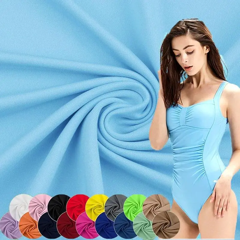 Spandex Fabric, 4 Way Stretch Lycra Knit Fabric for Tops Dance Yoga Swimwear Photo Backdrop Drapes Diy Many Colors Sewing Fabric