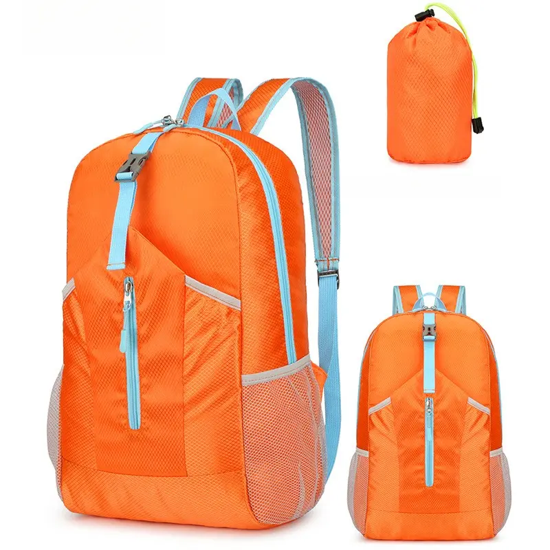 Large-Capacity Foldable Ultra-Light Water-Resistant Backpack - Outdoor Hiking & Cycling Double-Shoulder Storage Bags, Backpacks