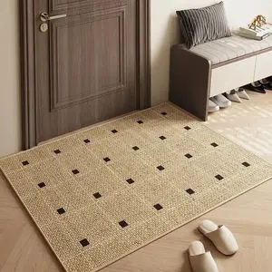 Non-Slip Washable Modern Geometric Doormat Entryway Rug - Durable Decorative Floor Mat for Porches and Home Entrances
