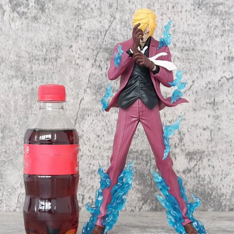 Anime One Piece Sanji Simplified Battle Mode Statue Figure Model Toy Collectible Figure Decor Ornament, Anime Merchandise Gift Idea