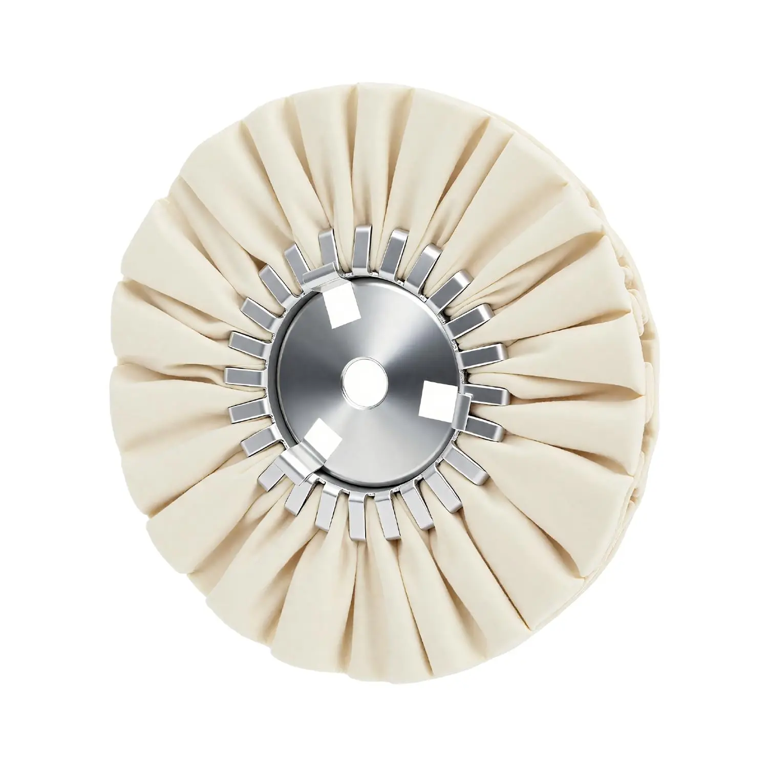 8" White Airway Buffing Wheel, 5/8" Arbor, 16-Ply Fine Polishing Wheel for Angle , Final Polishing for  & Metal, Mirror Shine & High Gloss Finish, 1 count