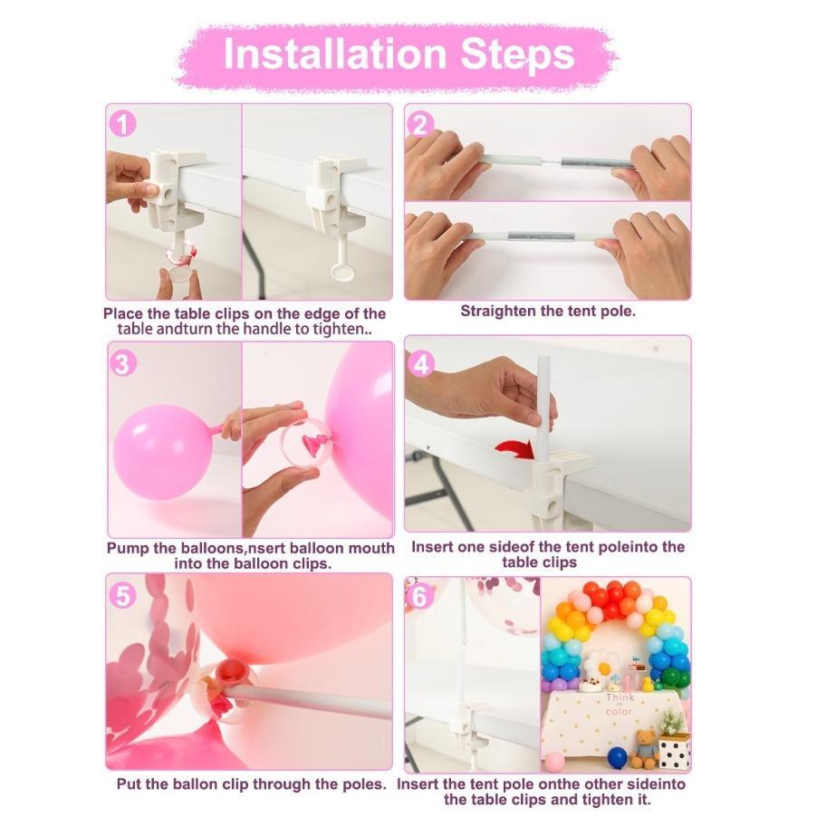 12ft Desktop Balloon Arch Bracket Wedding Birthday Party Decoration Rustic Wedding Balloon Stand Support Holder,Home Outdoor Party Decor For Bridal Shower Proposal Engagement Party Packs