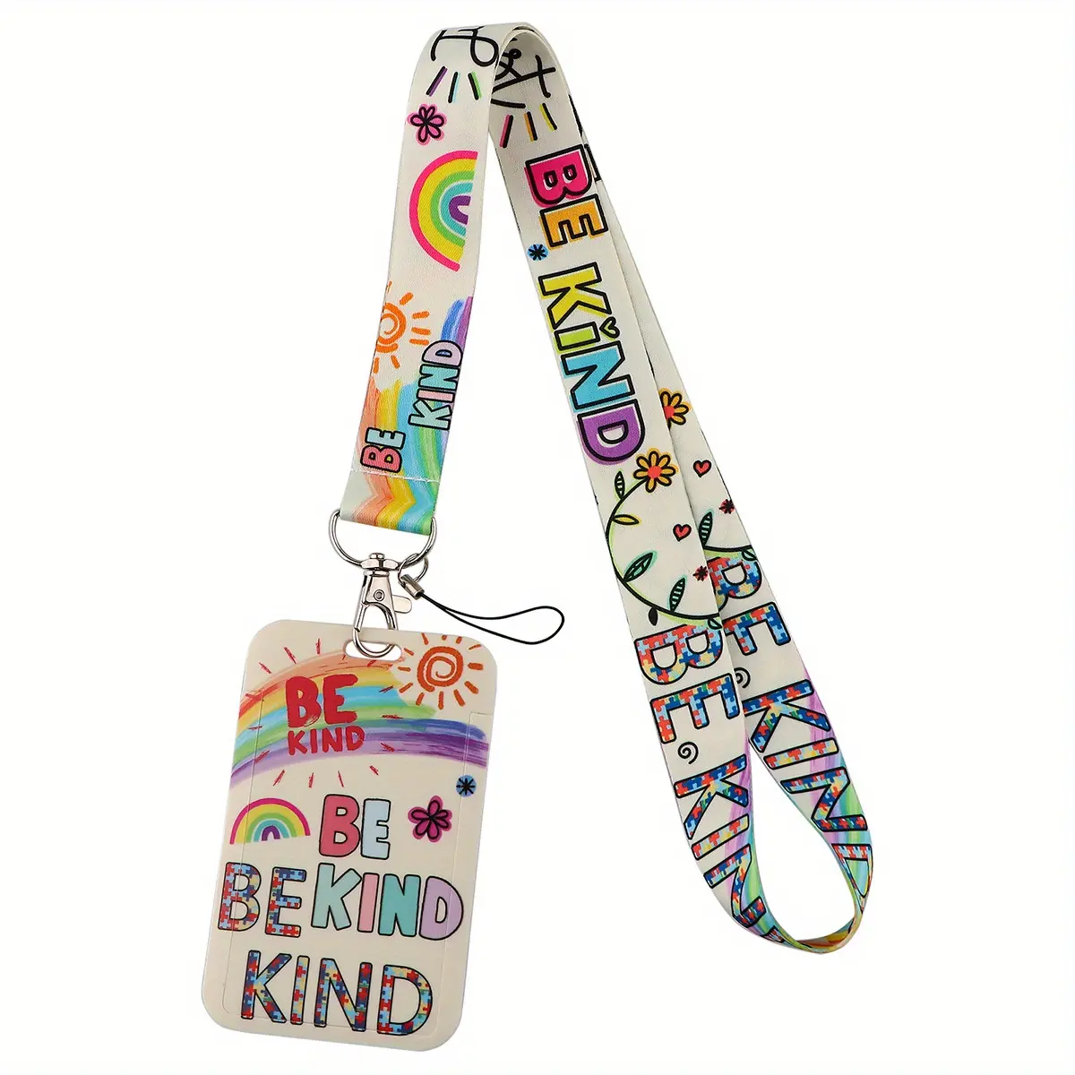 2D Neck Strap Lanyard for Keys ID Card Gym Mobile Phone Straps USB Badge Holder Hang Rope Lariat Lanyard Set