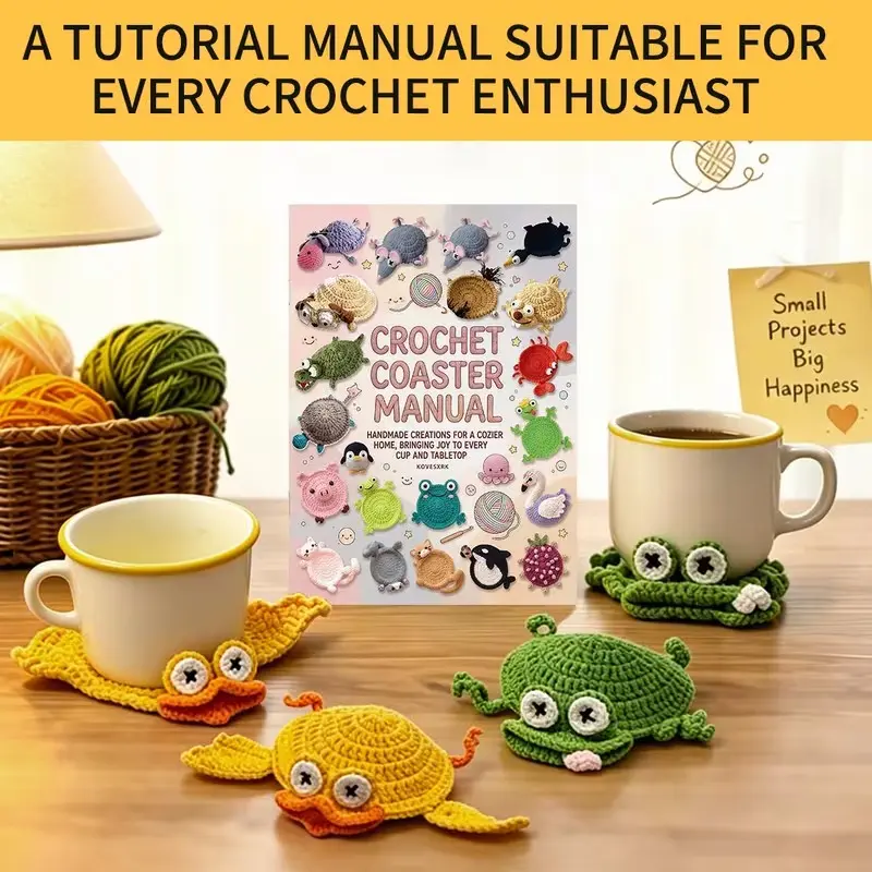 Crochet Pattern Collection: 20 Cute Animal Designs, Step-By-Step Instructions, Beginner-Friendly, Non-Finished, No Yarn Included