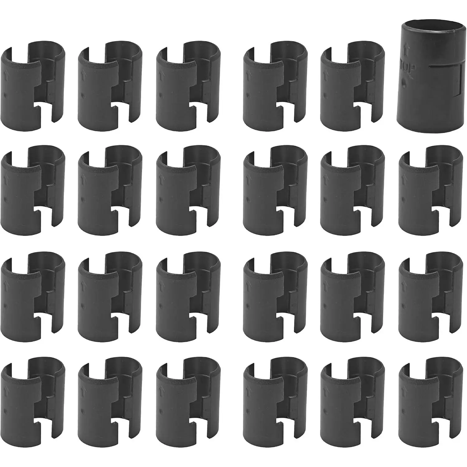 48 count Wire Shelf Clips for 1” , 24 Pairs Plastic Lock Clips Metal Wire Shelving System Sleeve Replacements  for Metal Shelving Sleeves System