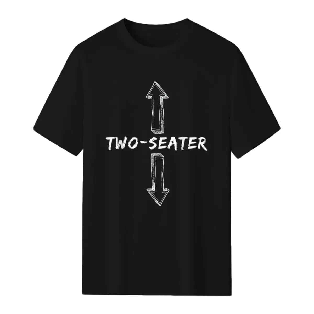 2 Seater Dirty Humor Funny Sarcastic Offensive Gag Gift Men's Round Neck Short-Sleeve Casual Streetwear Top, Menswear T-Shirt, Shortsleeve, Tshirt Unisex Classic