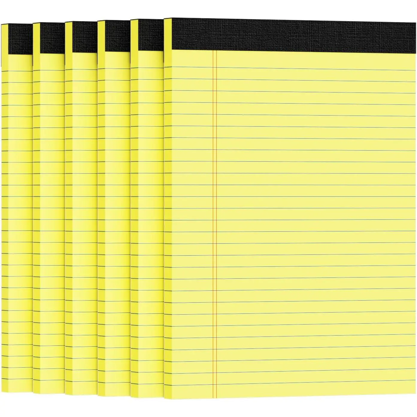 2 count Legal Pads 8.5 x 11, Yellow Notepads, Perforated Wide Ruled