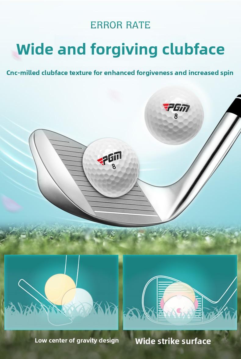 PGM golf clubs right-handed men and women No.7 irons stainless steel head steel rod/carbon rod beginner practice rod