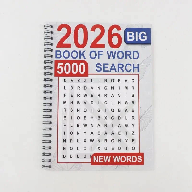 2026 Big Book of Word Search, 5000 New Words, Large Print, Puzzle Book for Adults & Seniors, Brain Games, Activities, Fun, Relaxation, Stress Relief Workbook, Mental Stimulation