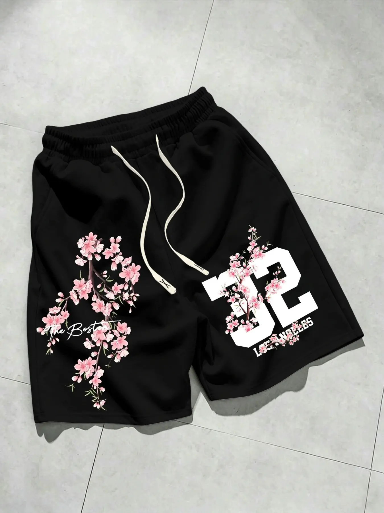Large Size Men's Summer Graphic Drawstring Waist Casual Sporty Fashion Shorts, Loose-Fitting, Trendy, Comfortable, Perfect for Outdoor Activities